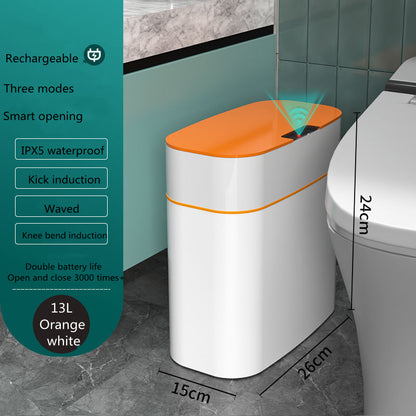 Smart Trash Can With Lid For Bedroom