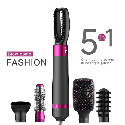 Professional 5 In 1 Hair Dryer And Straightening Brush