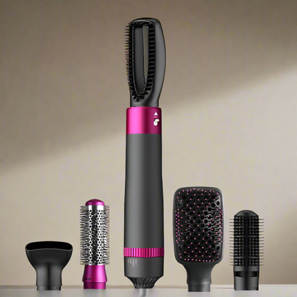 Professional 5 In 1 Hair Dryer And Straightening Brush